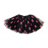 TU21-Kids Halloween Skeleton Tutu